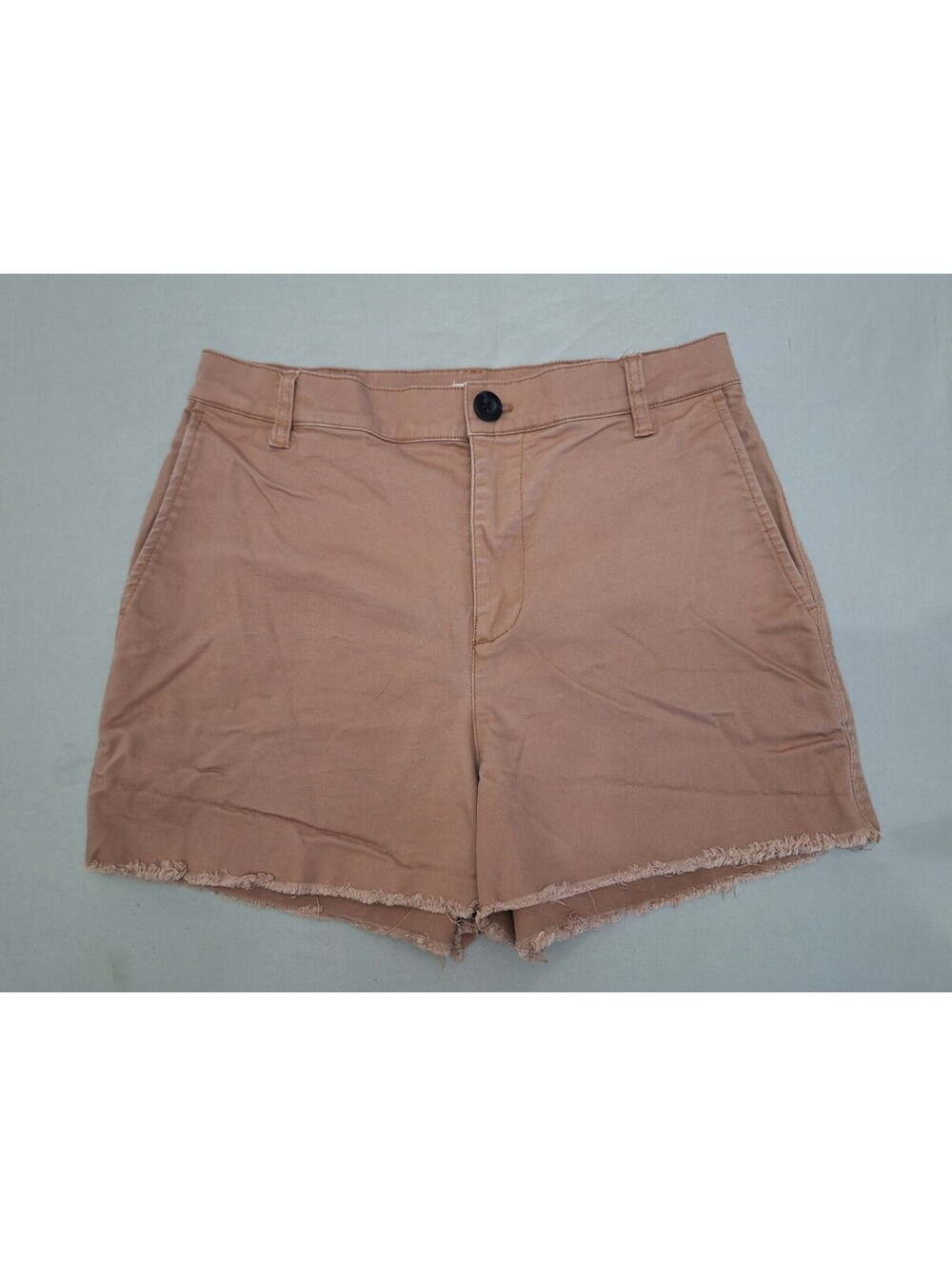 Madewell Womens SZ 26 Shorts High Rise Twill Cut Off Coastal Chino Excellent